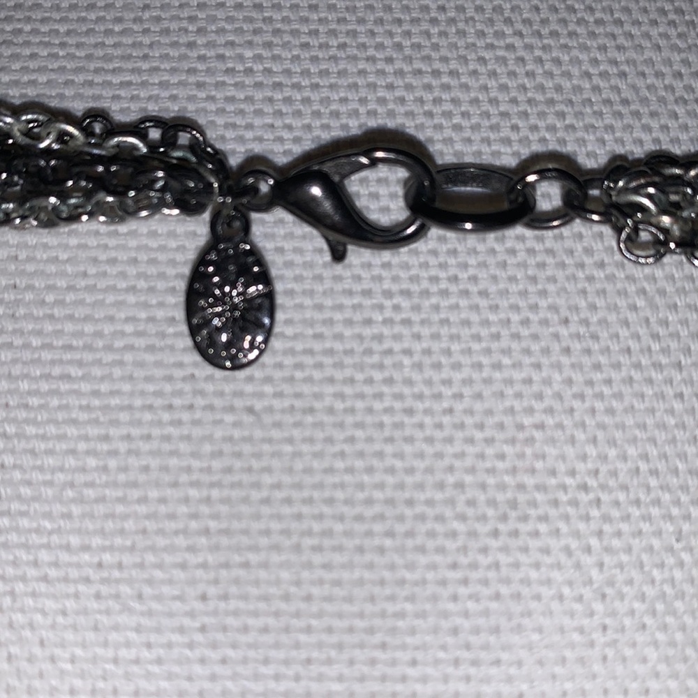 Multi-Strand Colored Drop Necklace - image 3